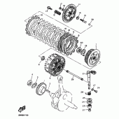 Схема узла: Сцепление Yamaha TT600
