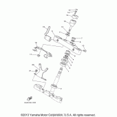 Схема вузла: Рульовий механізм Yamaha XV1600 Road Star Silverado