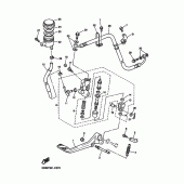 Схема узла: Задний тормозной цилиндр Yamaha XJR1300