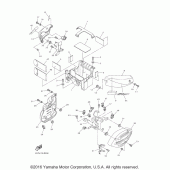 Схема вузла: Бічна кришка Yamaha XVS950 V-Star Tourer