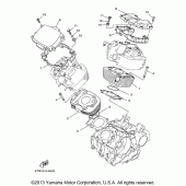 Схема вузла: Циліндр Yamaha XVS650 V-Star Classic