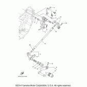 Схема узла: Вал переключения Yamaha XV1700 Road Star Midnight Warrior
