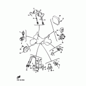 Схема узла: Электрооборудование 2 Yamaha XVZ1300 Royal Star Tour Deluxe