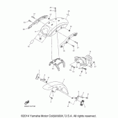 Схема узла: Крыло Yamaha XVS950 Bolt R-Spec