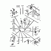 Схема вузла: Электрооборудование 2 Yamaha XV1700 Road Star Warrior