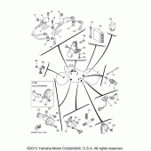 Схема вузла: Електроустаткування (1) Yamaha XV1600 Road Star