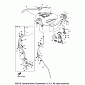 Схема узла: Топливный бак Yamaha XVS950 V-Star Tourer