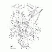 Схема узла: Рама Yamaha YZ250 YZ250F