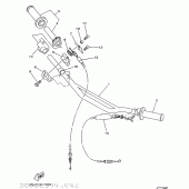 Схема вузла: Кермо та Тросики Yamaha WR250 WR250Z