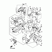 Схема вузла: Капот двигуна і палива Yamaha YZF-R1 R1 RaceBase