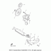 Схема вузла: Насос масляний Yamaha XVS650 V-Star Custom