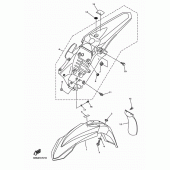 Схема узла: Крыло Yamaha YZ250 YZ250FX