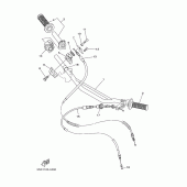 Схема вузла: Кермо та Тросики Yamaha YZ250 YZ250