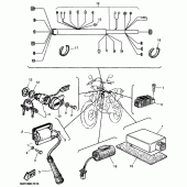 Схема вузла: Електроустаткування 1 Yamaha TT600