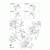 Схема узла: Облицовочные элементы 2 Yamaha YZF-R1 R1