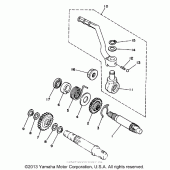 Схема узла: Привод стартера Yamaha WR200R