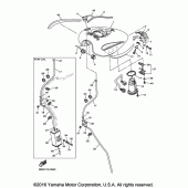 Схема вузла: Паливний бак Yamaha XVS950 V-Star Tourer