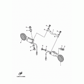 Схема вузла: Поворотники Yamaha XV1900 Raider S