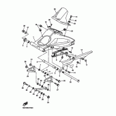 Схема вузла: Задній важіль та підвіска Yamaha FZ1 FZ1 FAZER (S-TYPE ABS)