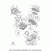 Схема узла: Головка цилиндра Yamaha XV1700 Road Star Midnight