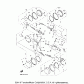 Схема узла: Поворотники Yamaha XVS1100 V-Star Midnight Custom