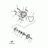 Схема вузла: Водяний насос Yamaha WR250 WR250F