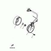 Схема вузла: Генератор Yamaha DT125 DT125R