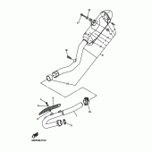 Схема узла: Выхлопная система Yamaha YZ250 YZ250F