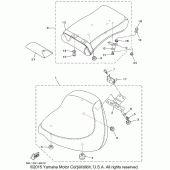 Схема вузла: Сидіння Yamaha XVS1100 V-Star Custom