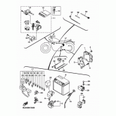 Схема вузла: Електроустаткування 2 Yamaha XVS950 SCR950