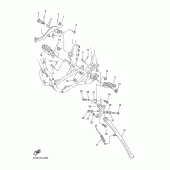 Схема узла: Подножки и Подставка Yamaha WR450F