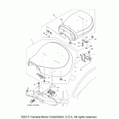 Схема узла: Сиденье Yamaha XV1700 Road Star Midnight