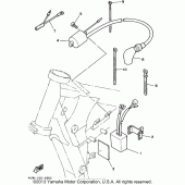 Схема узла: Электрооборудование (1) Yamaha WR250 WR250Z