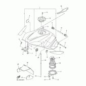 Схема вузла: Паливний бак Yamaha YZF-R6/YZF600 R6