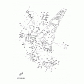 Схема узла: Рама Yamaha XT660 Tenere