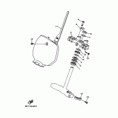 Схема узла: Рулевой механизм Yamaha YZ125