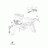 Схема узла: Задний фонарь (Стоп-сигнал) Yamaha MT03 MT-03