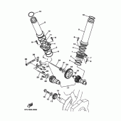 Схема вузла: Розподільний вал та Ланцюг ГРМ Yamaha MT01 MT-01