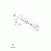 Схема вузла: Водяний насос Yamaha YP250 X-MAX