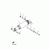 Схема узла: Задняя подвеска Yamaha XVZ1300 Royal Star Tour Classic
