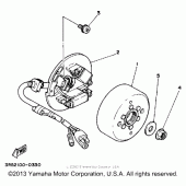 Схема вузла: Генератор Yamaha WR250 WR250Z