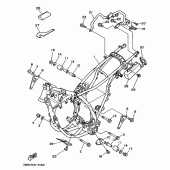 Схема узла: Рама Yamaha DT125 DT125