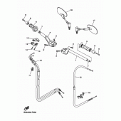 Схема вузла: Руль і Тросики Yamaha XVS950 XV950 Racer