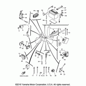 Схема вузла: Електроустаткування 1 Yamaha TW200