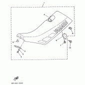 Схема узла: Сиденье Yamaha YZ250 YZ250