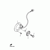 Схема вузла: Pick up coil та governor Yamaha XJR1300