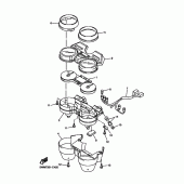 Схема узла: Панель приборов Yamaha XJR1300
