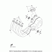 Схема вузла: Вихлопна система Yamaha FZ6 FZ6R