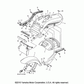 Схема вузла: Крило Yamaha XV1900 Raider