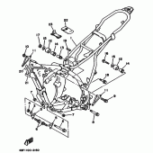 Схема узла: Рама Yamaha WR200R